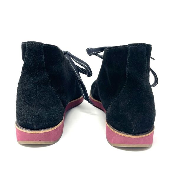 JOHNSTON & Murphy Black Suede Desert Chukka Lace Up Flex System Boots Size 7 - Picture 5 of 9